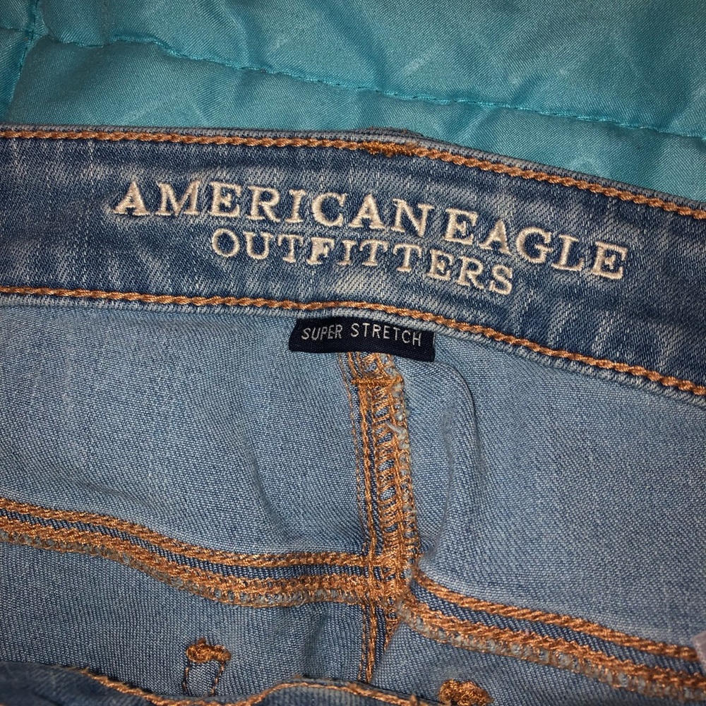 American Eagle Faded Denim Short Jeggings - Picture 3 of 4